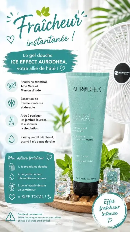 Le gel douche Ice Effect d'Aurodhea