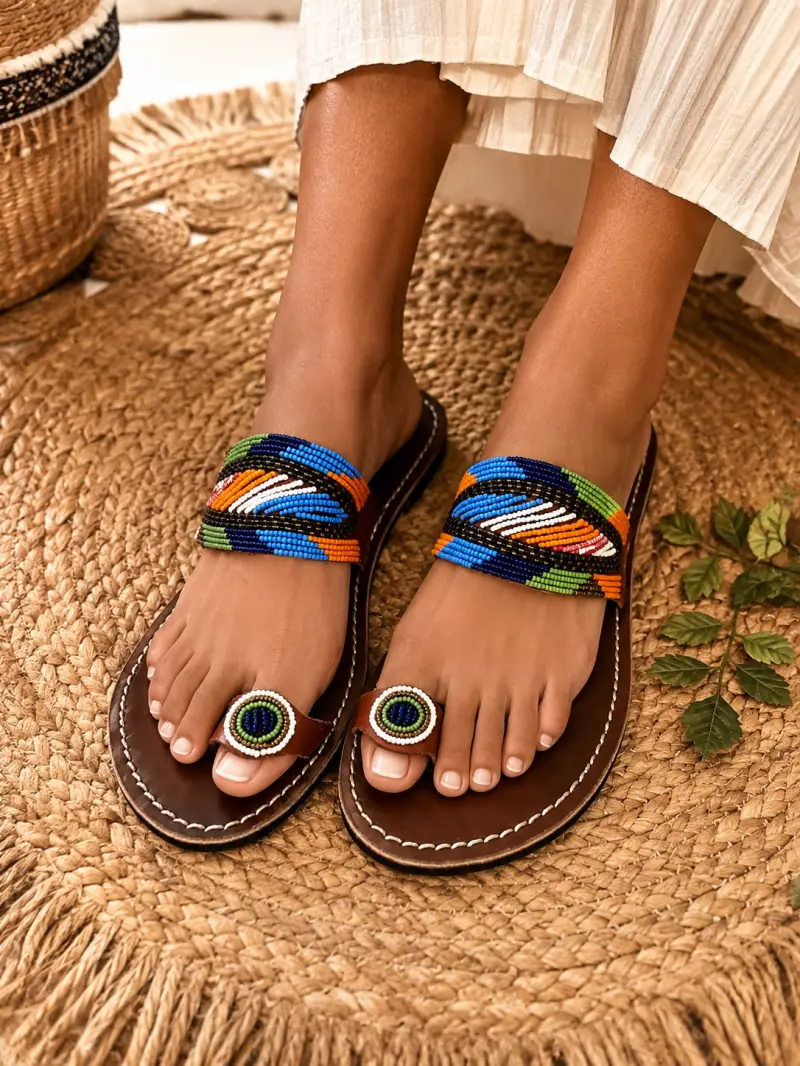 Sandales bien soignée 