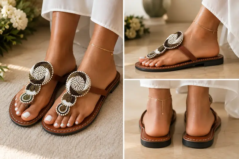 Sandales perlées 