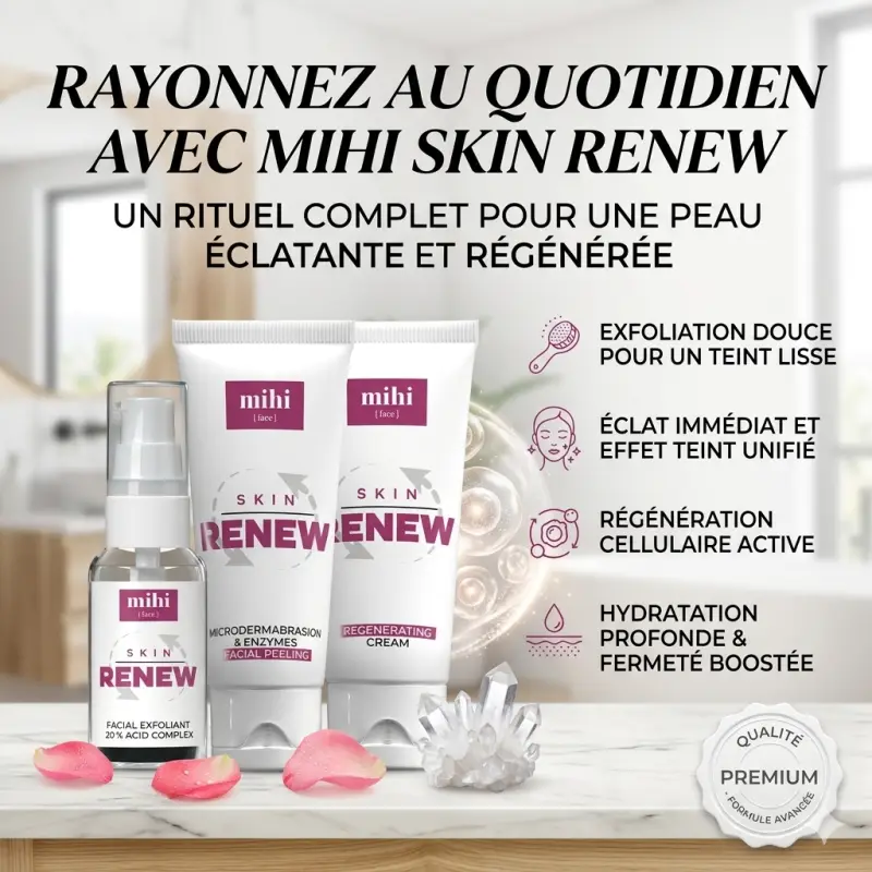 Set parfait pour le renouvellement de la peau