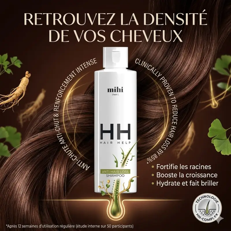 Shampooing anti chute des cheveux Hair Help. Shampooing anti chute des cheveux