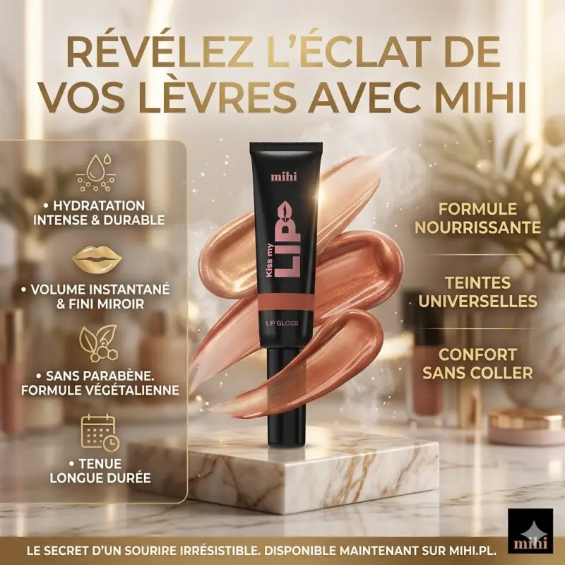 Sublimez votre sourire avec le **Lip Gloss Kiss My Lip