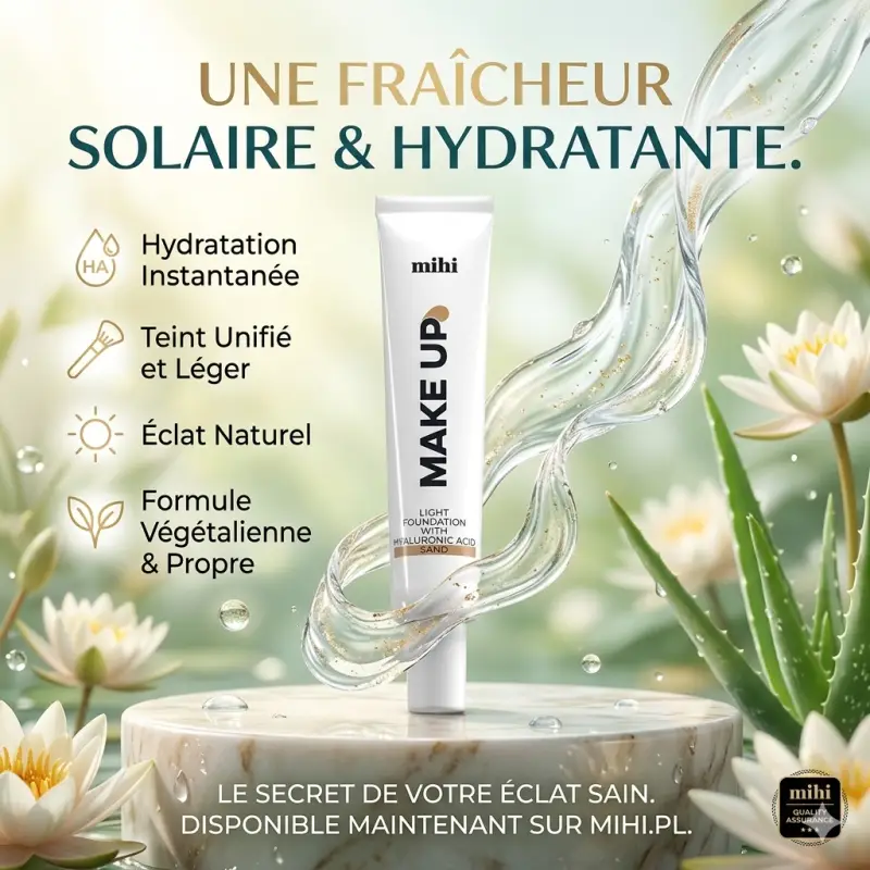 Foundation. Fond de teint léger à l'acide hyaluronique Sand