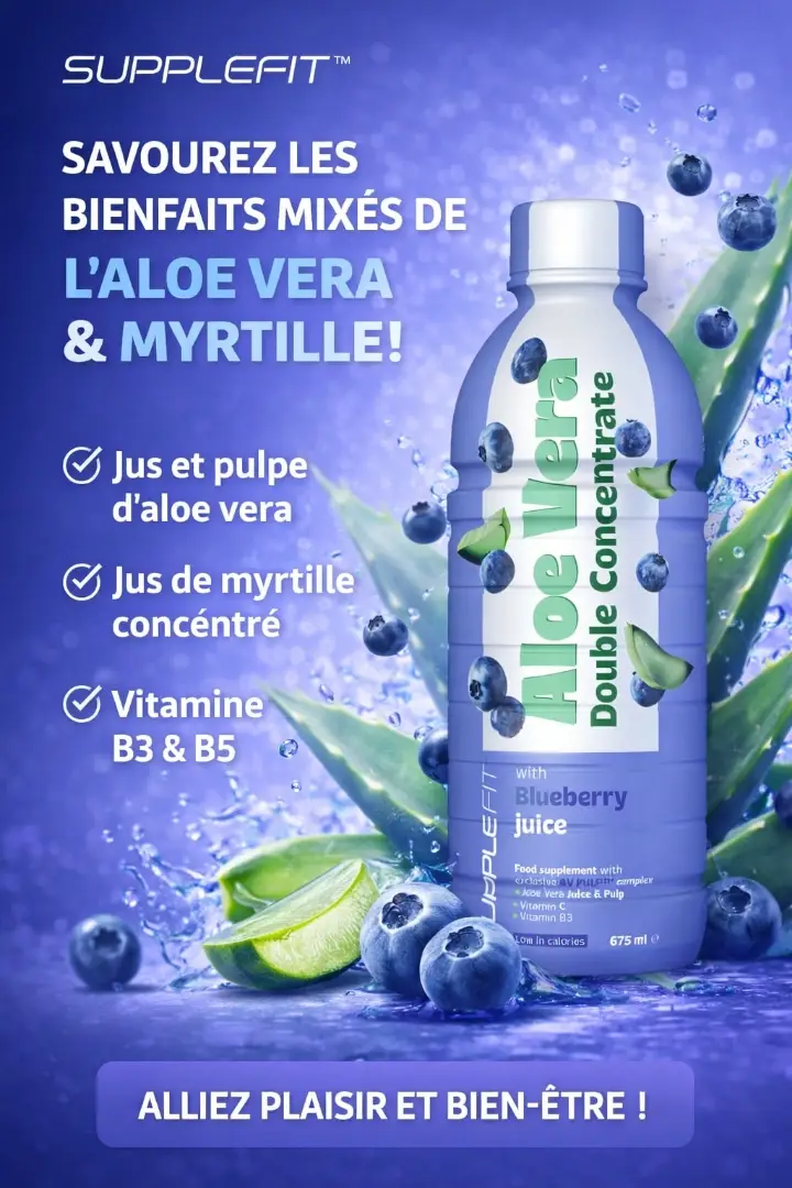 Aloe Vera Myrtille allie fraîcheur 
