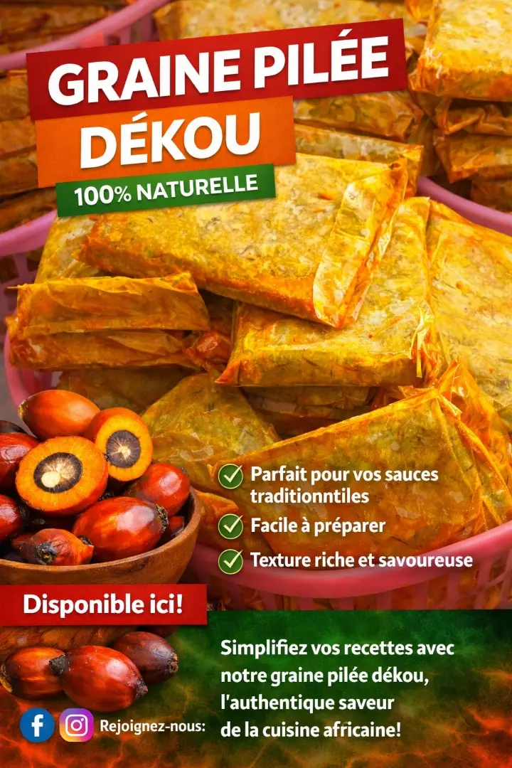 Graine Pilée Dékou – 100% Naturelle  