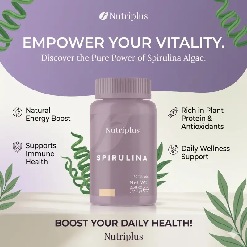 Nutriplus Spirulina Tablet 60pc