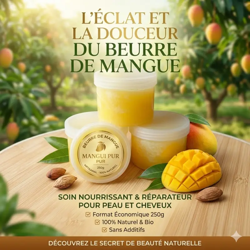 Découvrez l'éclat pur de la mangue avec ce beurre d'exception ! 🥭
